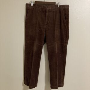 Prestige Original Corduroy Pants Brown Men’s Size 34x29 Relaxed Fit Cotton EUC